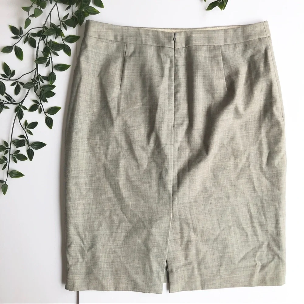 J. Crew Light Gray Pencil Skirt